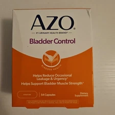 AZO Bladder Control with Go-less Supplement Capsules 54 Count Exp 2027+