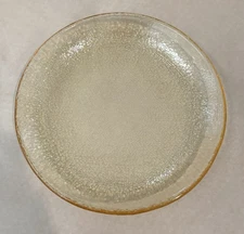 8” Fire And Light Recycled Glass Salad Plate Citrus, Used