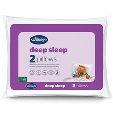 Silentnight Luxury Deep Sleep Pillows 2 Pack Side Back Front Finish Top Quality