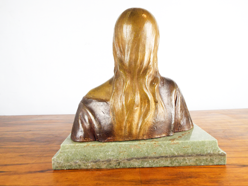 19thC French Art Nouveau Bronze Sculpture Jean Escoula Signed Art 1898 - Picture 5 of 12