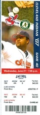 2007 Indians vs Oakland A's Ticket: 7 HRs in game/Casey Blake 100th HR
