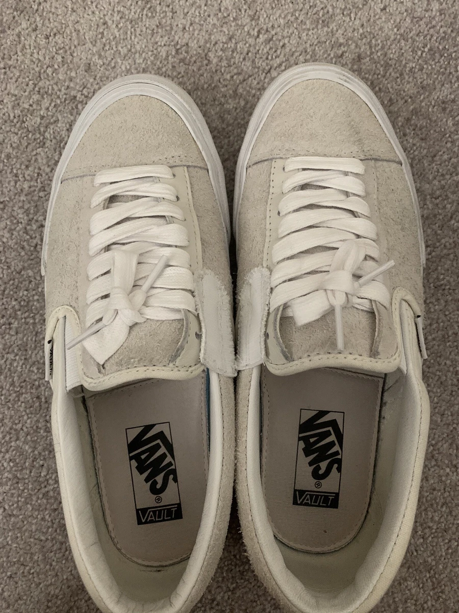 Vans Vault Slip On Cap LX Deconstructed Inside Out Marshmallow White Size 9