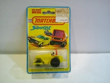 Vintage Matchbox Superfast 21 Rod Roller - 1975 Lesney - Blister Card