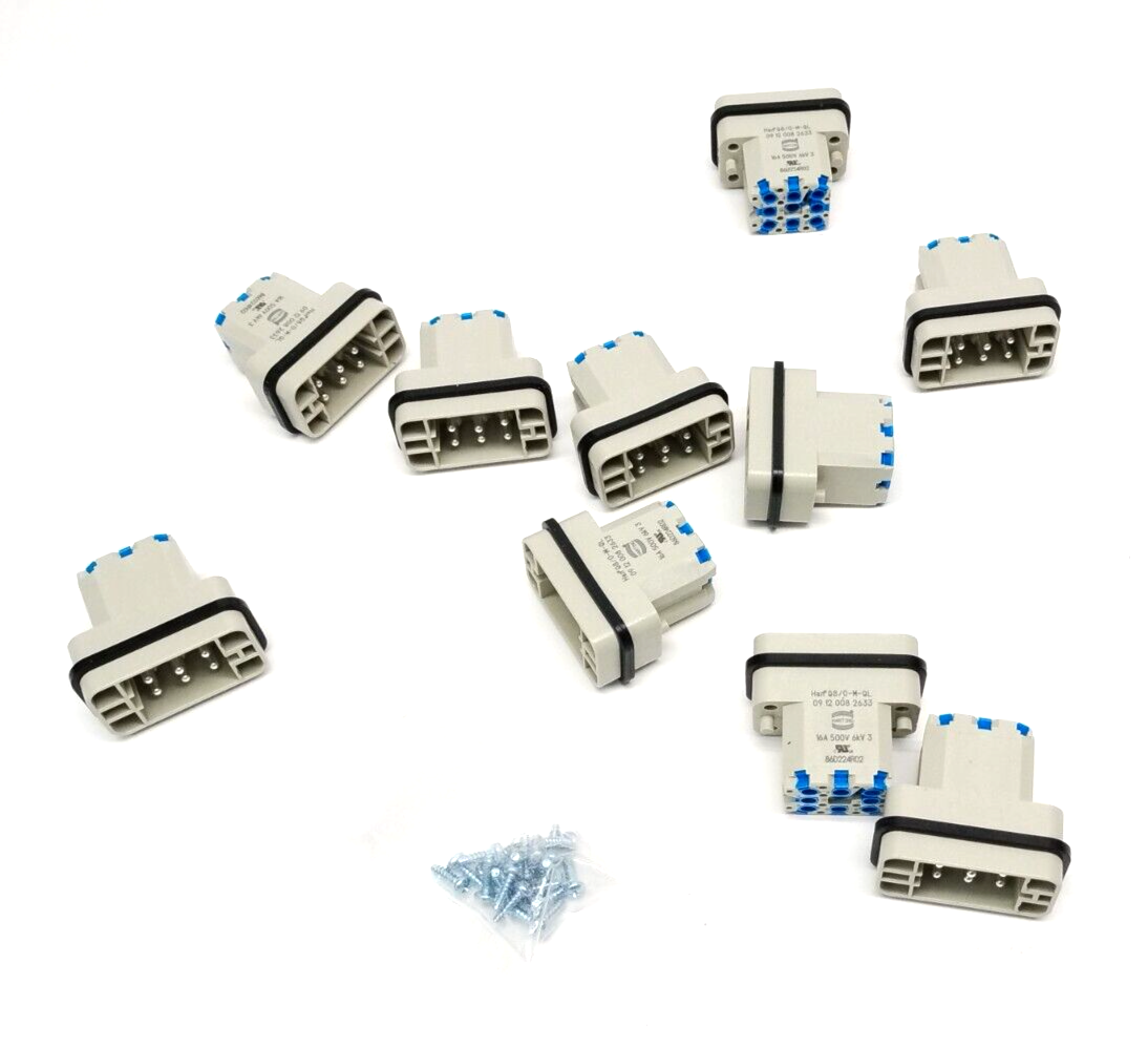 Harting Han Q8/0-M-QL Han-Quick Lock Male Connector Insert