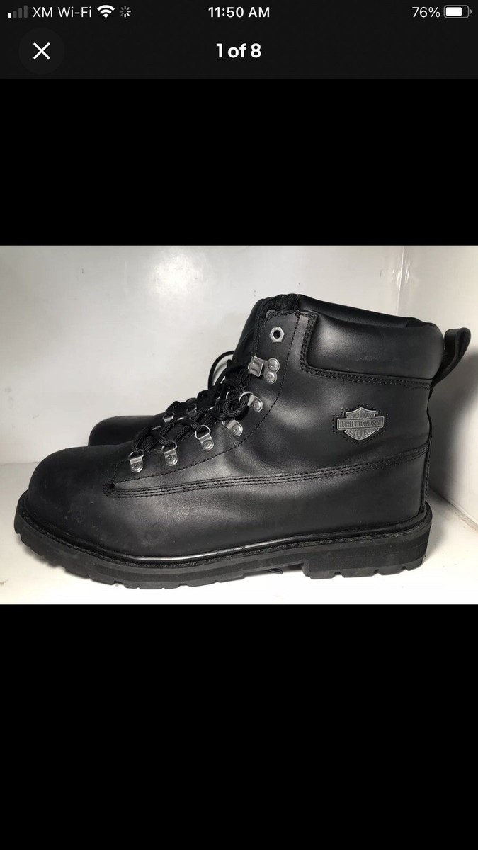 Harley-Davidson Drive Steel Toe Men\'s Black Leather Work Boots Size 9 M NWB Amazon.com | Harley-Davidson Men main image 3
