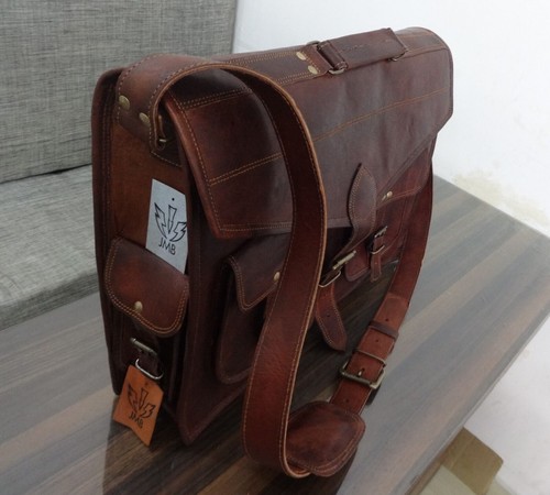 Ledertasche Aktentasche Schultertasche Lehrertasche Schultasche 46CM - Bild 4 von 8