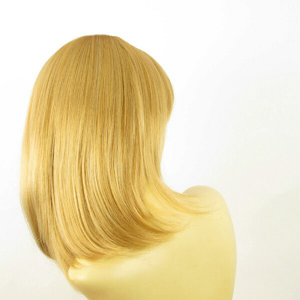 Perruque Synthétique Femme 'EDITH' - Blond Doré Moyen, Mi-Longue, Raide, Bonnet Moyen, Neuf