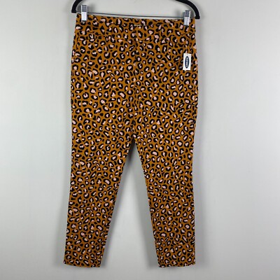Old Navy Pixie Ankle Pants Size 6 Animal Leopard Print