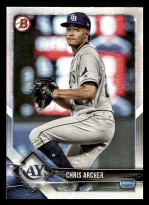 2018 Bowman #44 Chris Archer Tampa Bay Rays