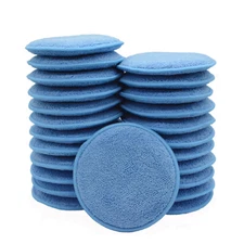 24 Pack Microfiber Car Polishing Pads Soft Applicator Sponges for Auto Care
