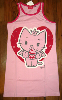 Angel Cat Sugar Nachthemd Gr. 122-128, 134-140, 146-152 Nachtwäsche Mädchen Rosa