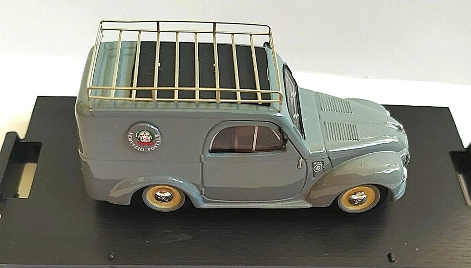 BRUMM SERIE CAROSELLO ITALIANO 1:43 FURGONE FIAT 500C SERVIZIO POSTALE R509 - Immagine 2 di 2