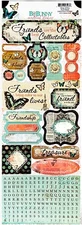 BoBunny, Gabrielle, Cardstock Stickers, True Friend, Friendship, Alphabet, BFF