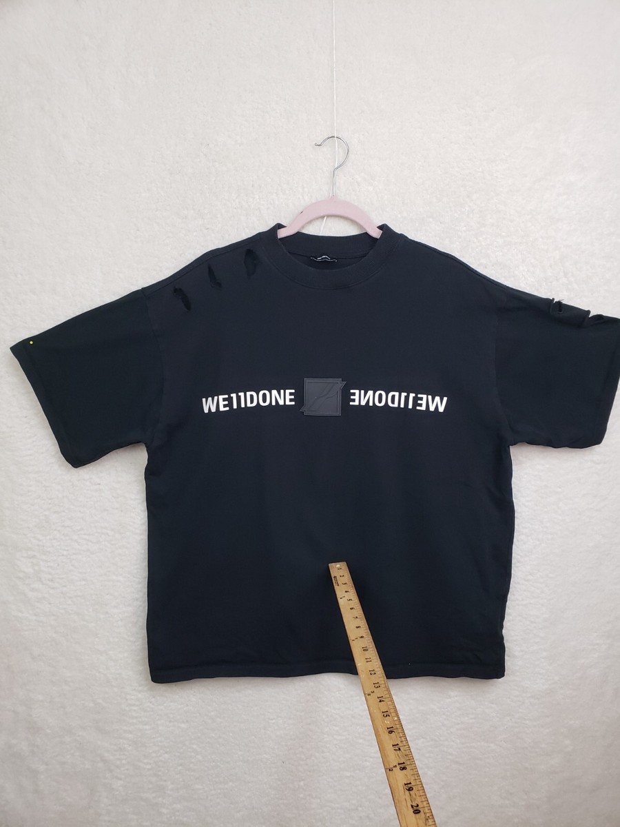 【関税込み】We11done オフホワイト コットン ミニロゴ Tシャツ s-l1200.jpg
