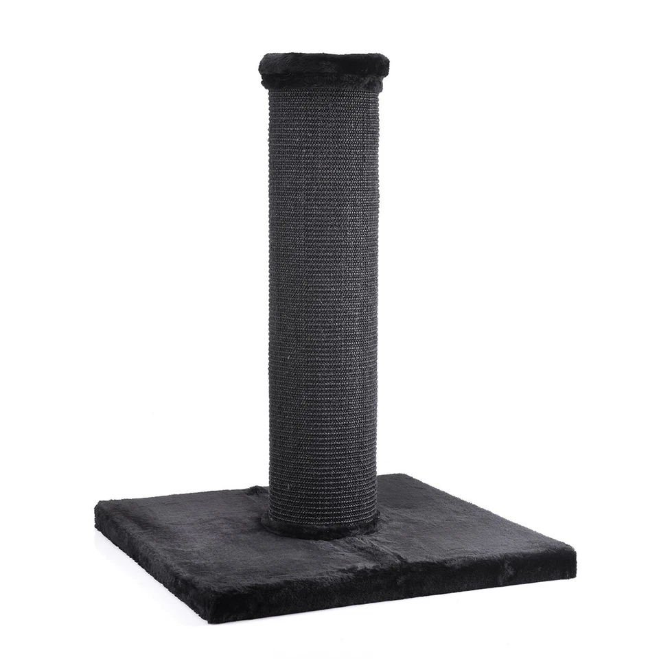 Kratzbaum Kratzstamm Scratchpost XXL Schwarz für große Katzen mit Sisal Säule