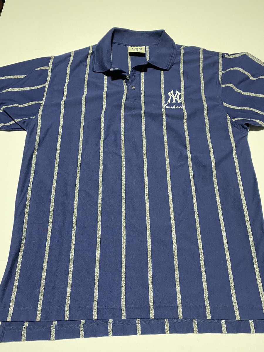 Vintage 90's Lee Sport new york yankees Stripped polo Rare