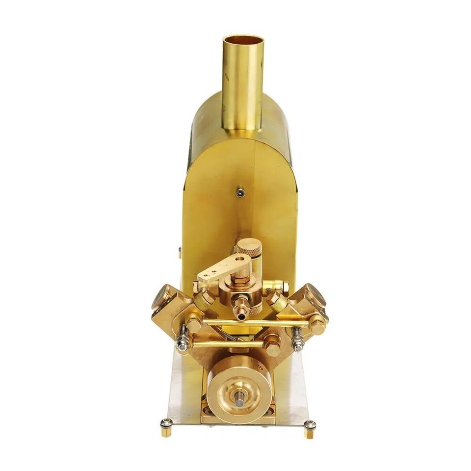 Mini Steam Mini Brass Steam Engine Model w/ Boiler | Live Steam Toy Set | Solid ...