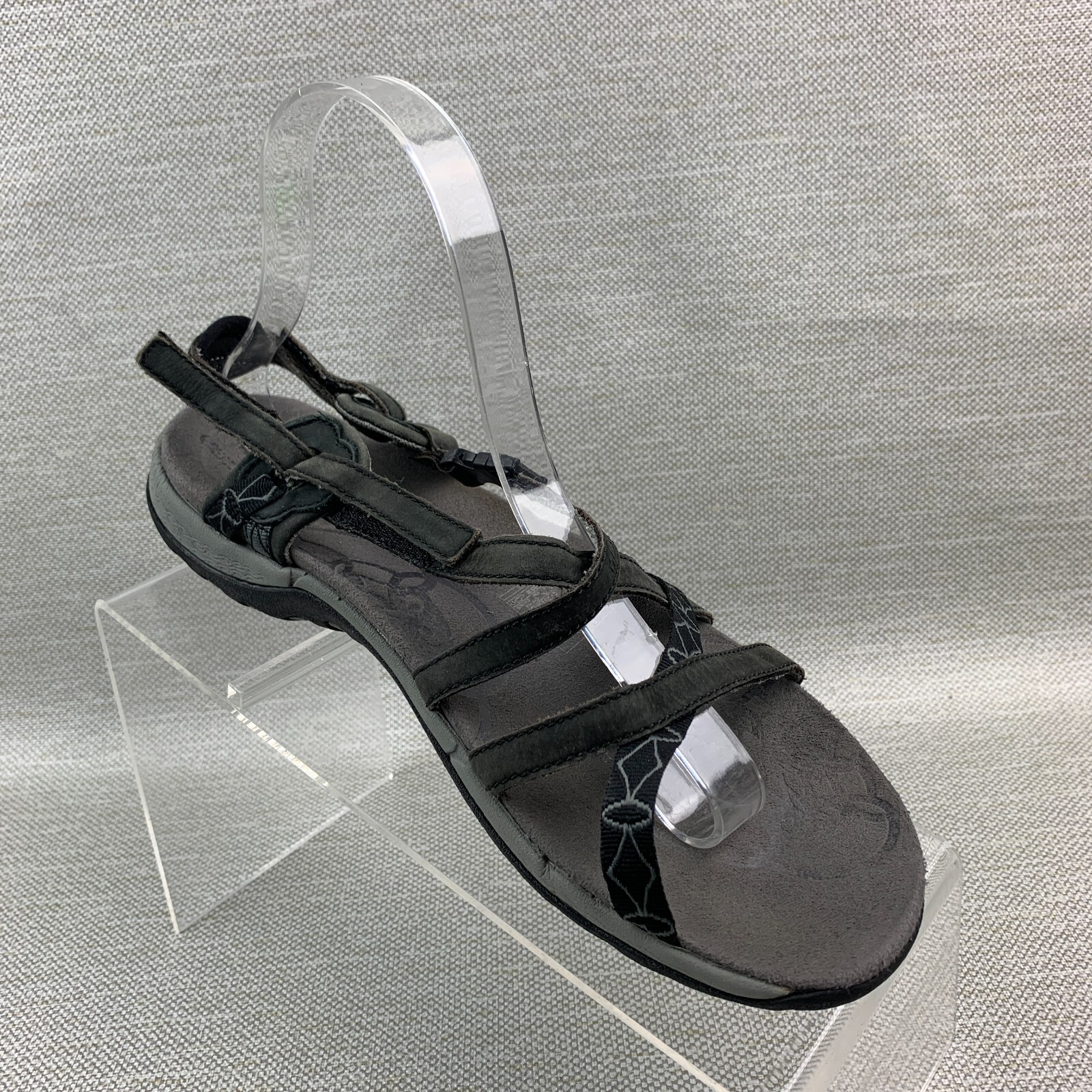 Sandali Merrell Jacardia J57598 neri multi ballerine cinturino pelle tessuto taglia 9