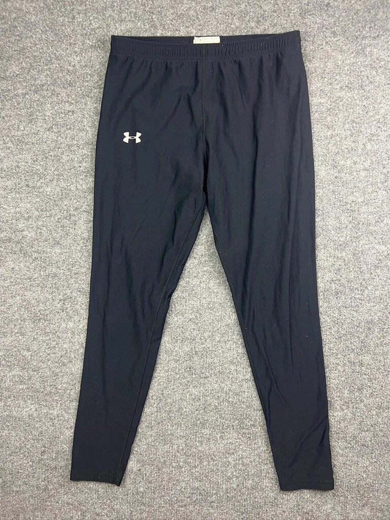 Under Armour Base Layer Pants Women's XXL Black Fleece Lined Tapered