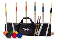 Deluxe Croquet Set Game Outdoor Kit Wood Mallets Balls Carry Bag 2-6 Players Deluxe Croquet Set Game Outdoor Kit Wood Mallets Balls Carry Bag 2-6 Players