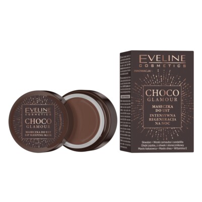 Eveline Choco Glamour Nacht-Lippenmaske 12ml Pflege Regeneration
