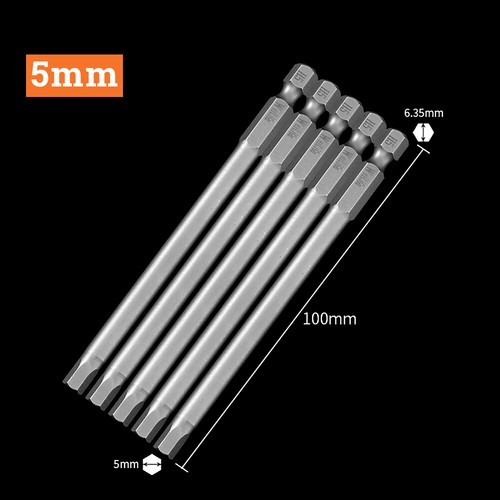 Magnetic Hex Key Allen Bit Set 100 150 200 300mm Extra Long Quick Change Connect - Picture 18 of 43
