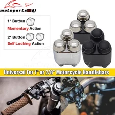 22/25mm Motorcycle Handlebar Switch (1 Momentary Button + 2 Self-locking Button)