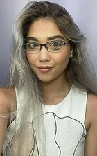 New Super Light Vintage Violet Silhouette SPX 1518 6089 51mm Women's Eyeglasses