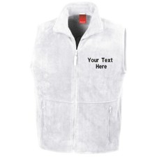 Personalised Embroidered Polartherm Fleece Bodywarmer Gilet Work Outdoor Vest