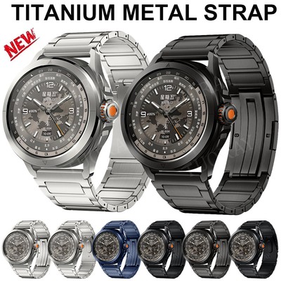 Titan Metall Armband für Samsung Galaxy Watch 7 FE 6 5 4 40mm 44mm Active 2/1 S3