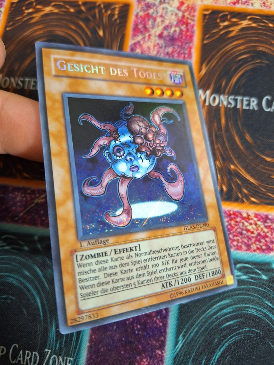 Yu-Gi-Oh! Necroface Gesicht Des Todes GLAS-DE090 Secret Rare