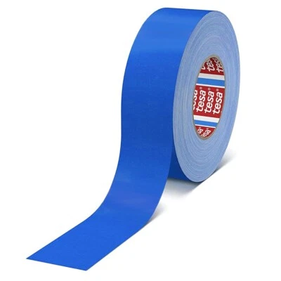 Tesa 4651 Nastro in tessuto nastro adesivo in tessuto blu 50 m, varie misure