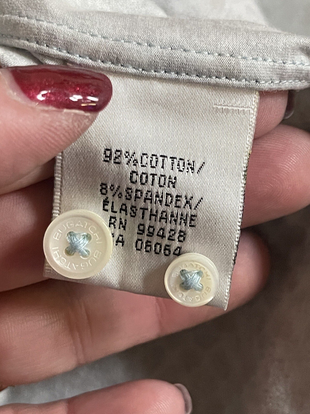 Men’s Bugatchi Leaf Patterned Long Sleeve Button … - image 8