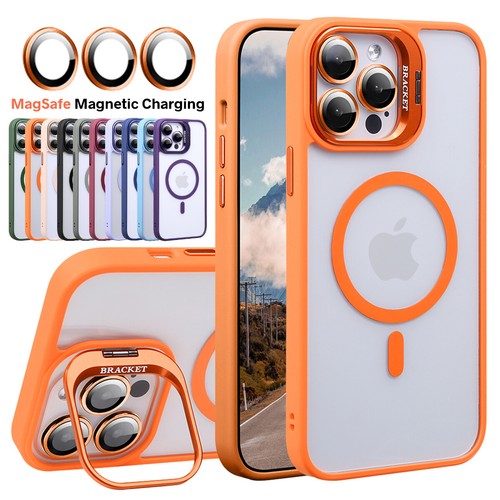 Shockproof Case For iPhone 16 15 14 Plus 13 Pro Max Camera Stand Mag Safe Cover - Picture 2 of 31