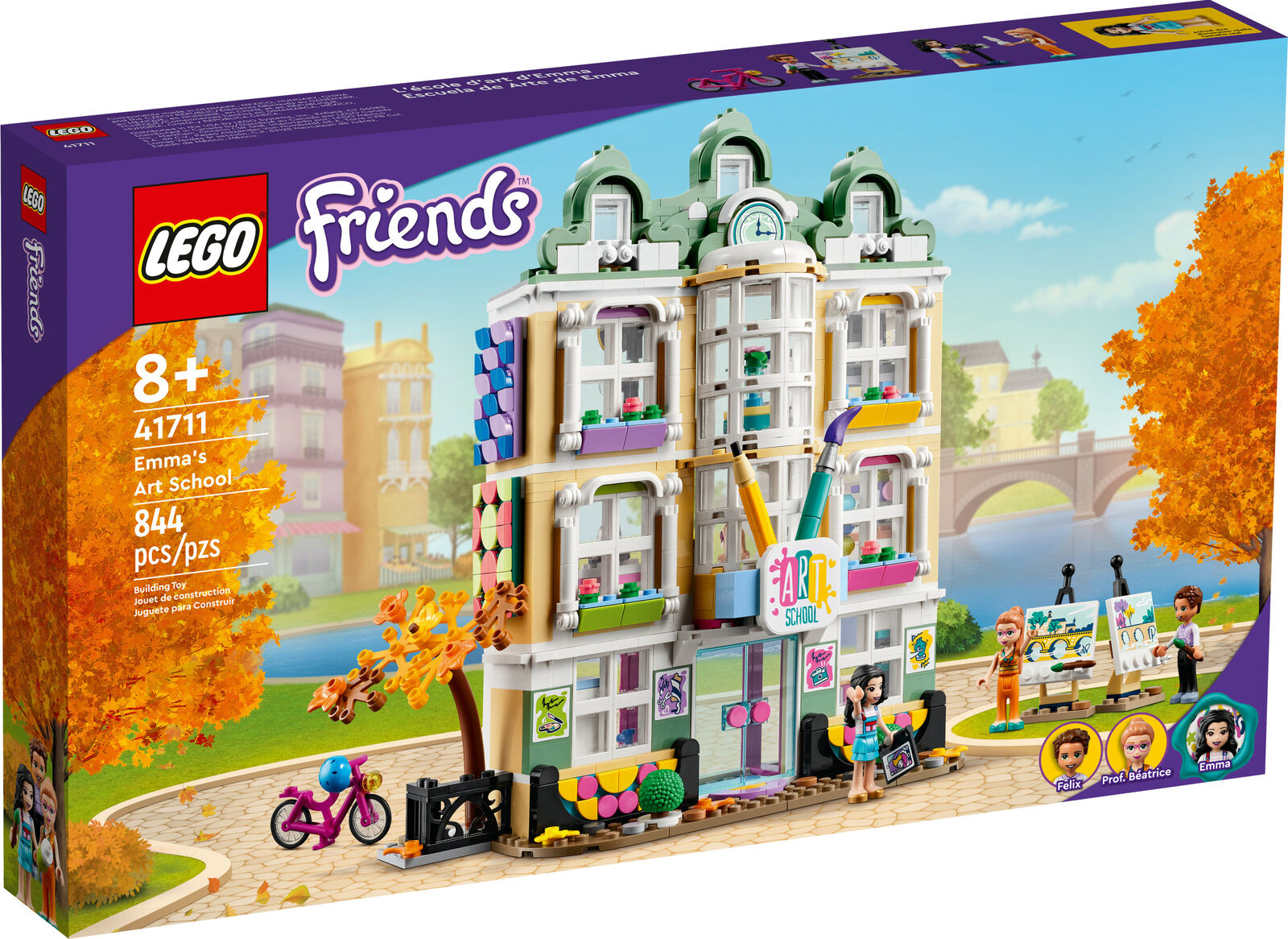 LEGO Friends Emma's Art School House Set 41711 Building Toy New Gift