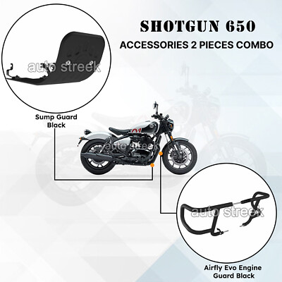 Original Royal Enfield Shotgun 650 '' Ölwanne Schutz & Evo Motor Schutz '' Zubehör