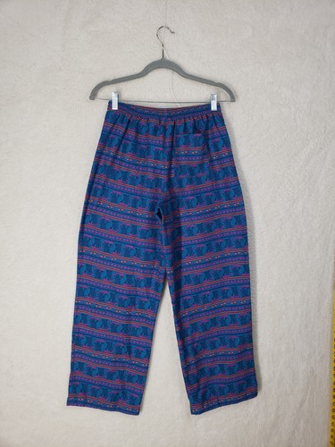 LL Bean Boys Pajama Pants Extra Large Blue Poly Elastic Waist Lounge Sleepwear - Picture 12 of 19