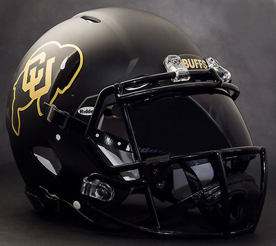cu football black helmets COLORADO BUFFALOES NCAA Authentic GAMEDAY Football Helmet w/ OAKLEY Eye  Shield