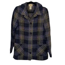 Boyne Valley Weavers Handcrafted Ireland Wool Alpaca Angora Cardigan Medium