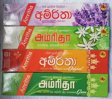 Genuine Amritha Incese Dhoop Sticks 20 Joss Sticks with Natural Incense 25g