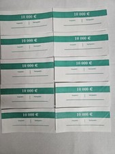 10 St&uuml;ck 100 EURO Banderolen f&uuml;r 100 Banknoten Geldscheinbanderolen Geldb&uuml;ndel