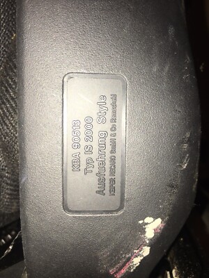 used recaro sport seat, black, KBA 90513 Type is 2000