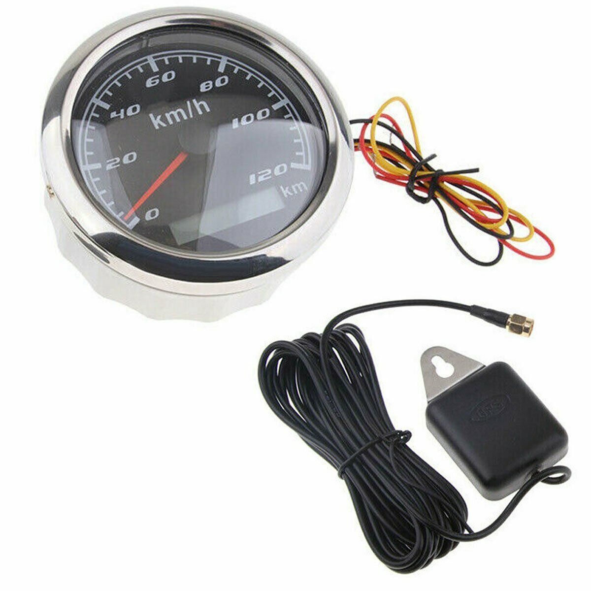 85mm Digital GPS Speedometer Car Boat Speedometer Motorcycle Mileage  Counter 0-1