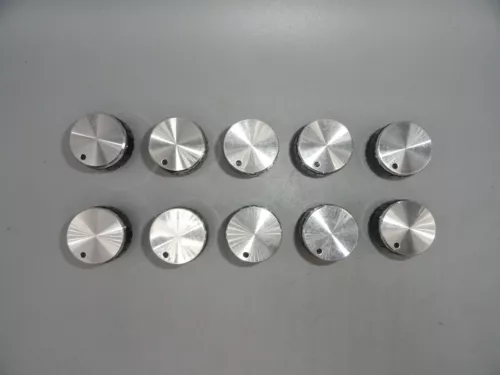Vintage Plastic Tube Radio Knobs Black 60's, 70's D Shaft (Lot of 10)