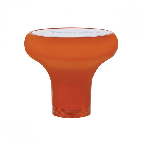 Tractor Deluxe Aluminum Screw-On Air Valve Knob- Stainless Plaque-Cadmium Orange - Foto 2 di 3