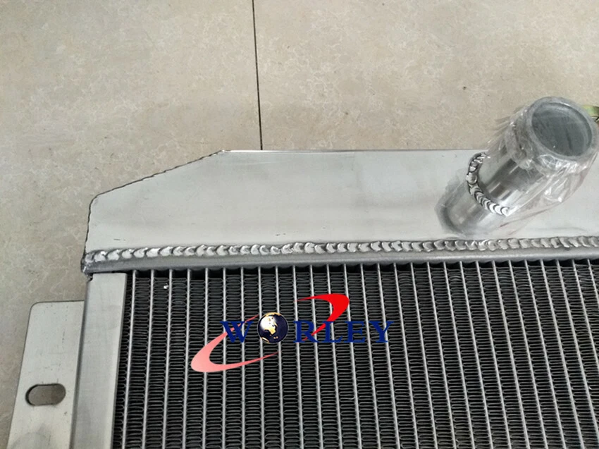 3 filas para camioneta Chevrolet 1949-1954 50 51 52 53 1950 1951 radiador y ventilador de aluminio Foto 3 de 4