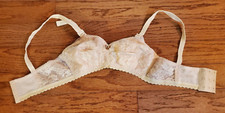 VTG LADY CAMEO 30CC BEIGE CUSTOM FIT LACE SOFT CUP BRA STYLE 708
