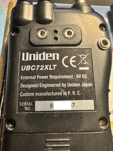 Uniden UBC72XLT 100-kanałowy odbiornik skanujący VHF + UHF + zasilacz - Zdjęcie 6 z 11
