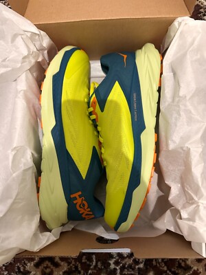BNIB Hoka Zinal Trail Running Shoes, Men EVENING PRIMROSE / BLUE CORAL