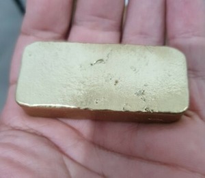 125 Grams Scrap Gold Bar For Gold Recovery Melted Different Computer Coin Pins